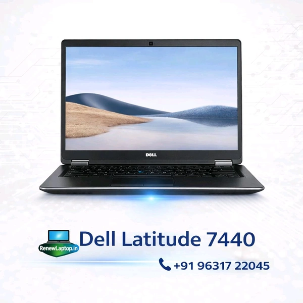 Dell Latitude 7440 Business Laptop | Intel Core i7 | SSD | 14 Inch | Windows 10 | Refurbished - 8 Gb, 256 Gb SSD