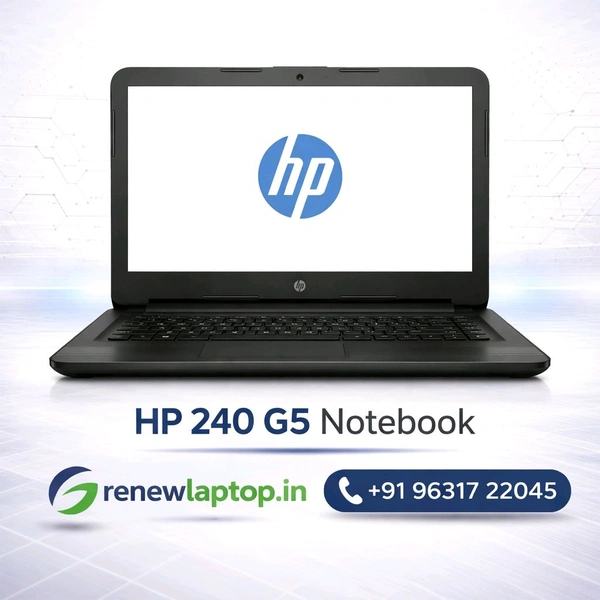 HP Notebook 240 G5 Laptop | Intel Core i3 5th | HDD | 14 Inch | Windows 10| Refurbished - 500 GB, 4 GB