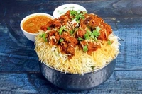 Potlam Chicken Fry Piece Family Biryani 