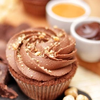 Slice Caramel Cupcake 