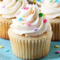 Slice Vanilla Cupcake 