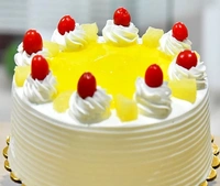 Pineapple 1kg  Veg Cake Delhi 