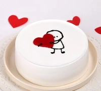 Vanilla 1/2 kg  Veg Cake Delhi 
