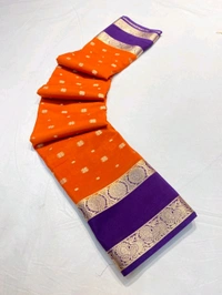 SEMI MYSORE CRAPE SILK SAREES✨ - Purple