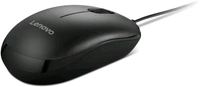 Lenovo 110 Wired Plug & Play USB Mouse, High Resolution 1600 DPI Optical Sensor,3-Button Design with clickable Scroll Wheel, 1.5 m USB-A cable, Ergonomic Mouse for Comfortable All-Day Grip(GY51U02462)
