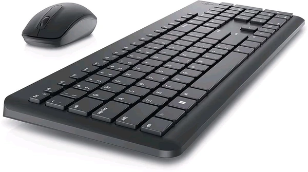 Dell KM3322W Wireless USB Keyboard and Mouse Combo, Anti-Fade & Spill-Resistant Keys, up to 36 Month Battery Life, 3Y Advance Exchange Warranty - Black