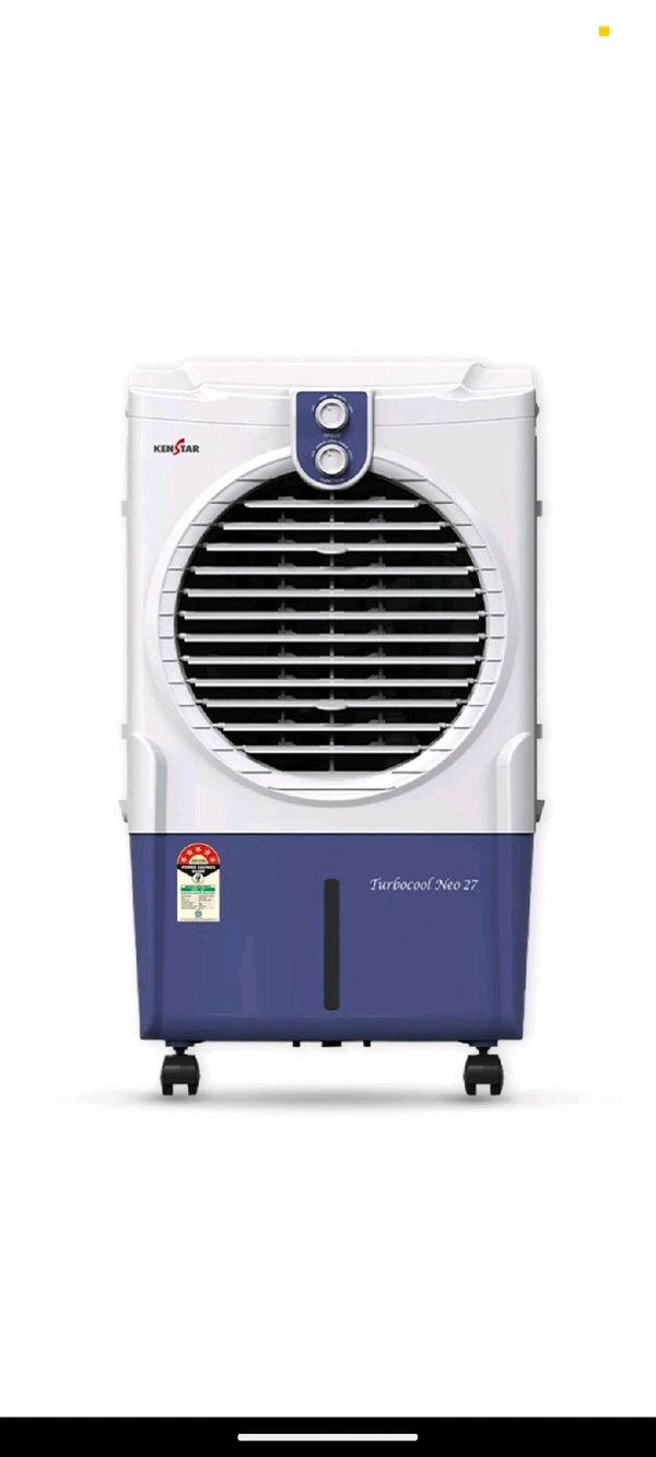 Kenstar TallDe HC 25 L Room/Personal Air Cooler For Home| Honeycomb Pad |High Speed Fan |35 Ft Powerful Air Throw|Inverter compatible |Portable Cooler-Room|1-Yr Product Warranty|5 Years Motor Warranty White & Black