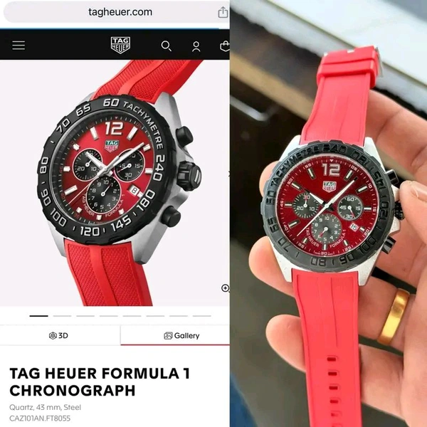 Tag Heuer Formula 1 Chronograph Red (Master Copy )
