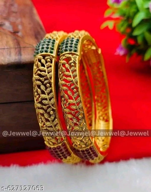BachatKart Matte Finish South Indian Bangle set - 2.4