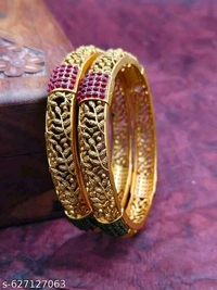 BachatKart Matte Finish South Indian Bangle set - 2.4