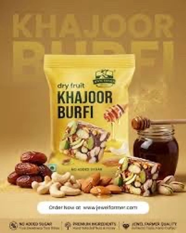 Jewel Farmer Dry Fruit Khajoor Burfi 200g