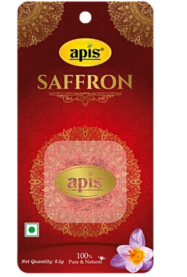 Apis Saffron 100% Pure & Natural. Net Qty 0.5g