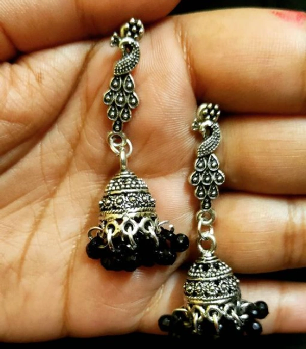 Rishmita Collection Peacock Earring - Free Size