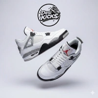 Retro 4 White Oreo - UK 6