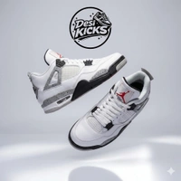 Retro 4 White Oreo - UK 6