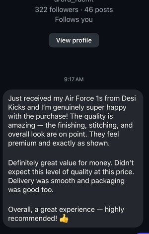 Customer review 1