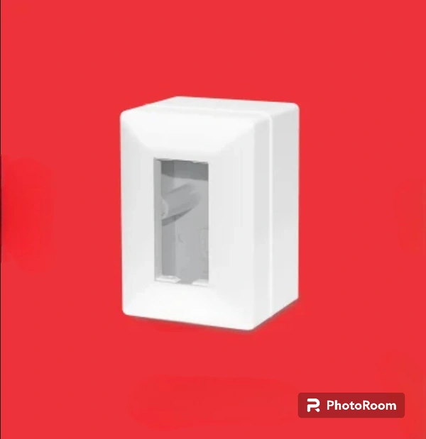 SURFACE 1 MODULAR GANG BOX - WHITE - WHITE