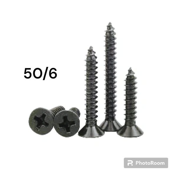 50 X 6 BLACK SCREW