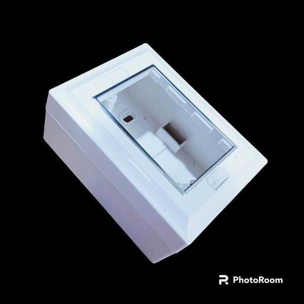 SURFACE 3 MODULAR GANG BOX - WHITE CROME - WHITE CROME