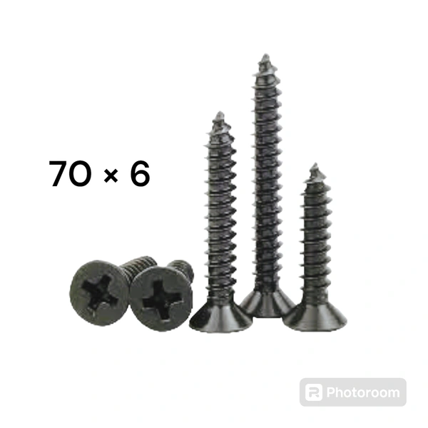 70 X 6 BLACK SCREW