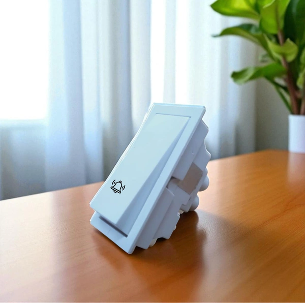 PM CONA STATUS 6A. BELL PUSH SWITCH , 1M ( WHITE ) - WHITE