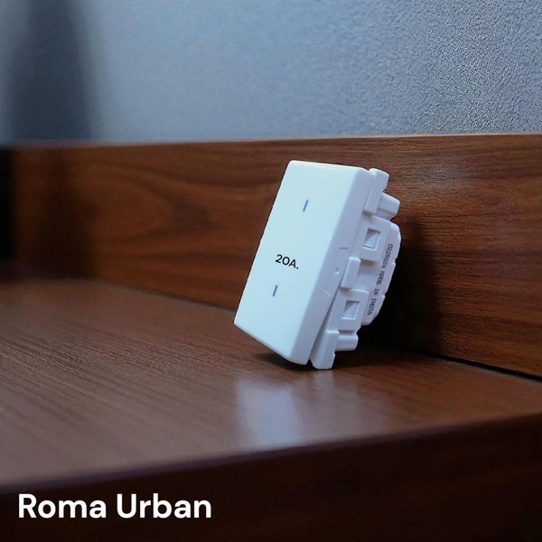 ANCHOR ROMA URBAN 20A. 2 WAY SWITCH, 1M ( WHITE ) - WHITE