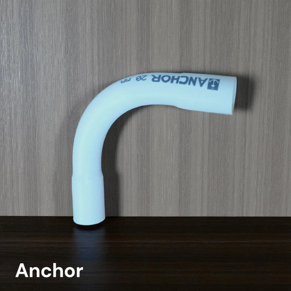 ANCHOR 20 MM PVC BEND - White