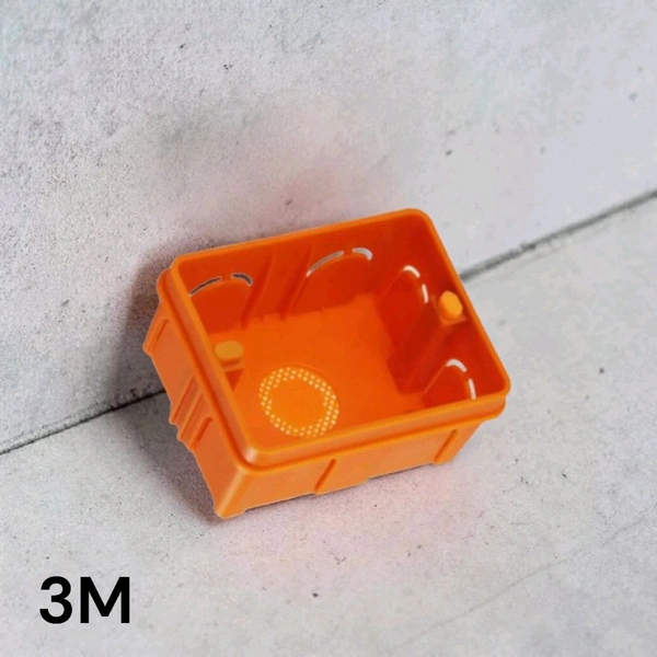 JOULEMART 3 MODULAR CONCEAL PVC BOX WITH BRASS INSERT - Web Orange