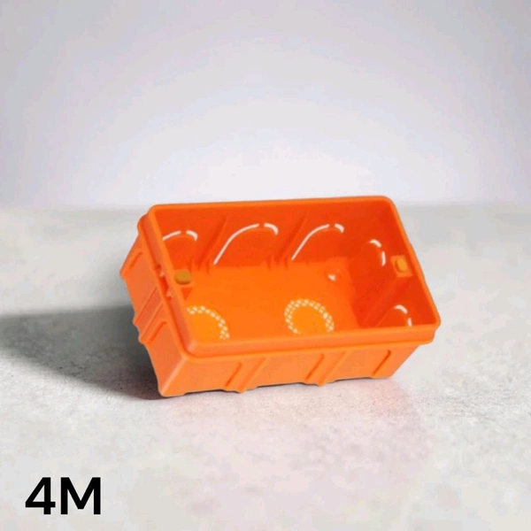JOULEMART 4 MODULAR CONCEAL PVC BOX WITH BRASS INSERT - Web Orange