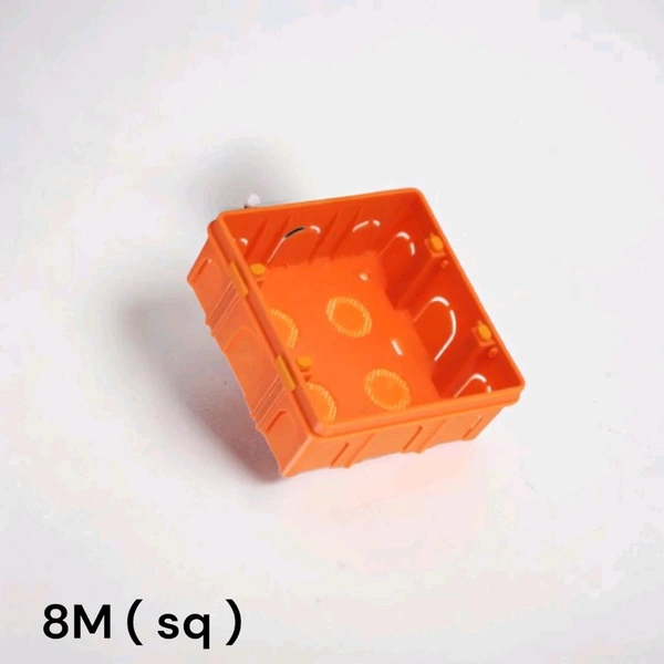 JOULEMART 8 (SQ.) MODULAR CONCEAL PVC BOX WITH BRASS INSERT - Web Orange