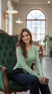 Celeste Curve Tie-Up Top - Medium