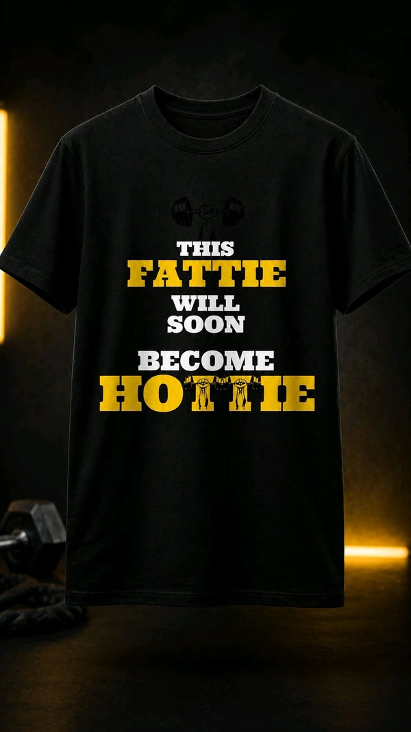 Unisex Black Printer T Shirt