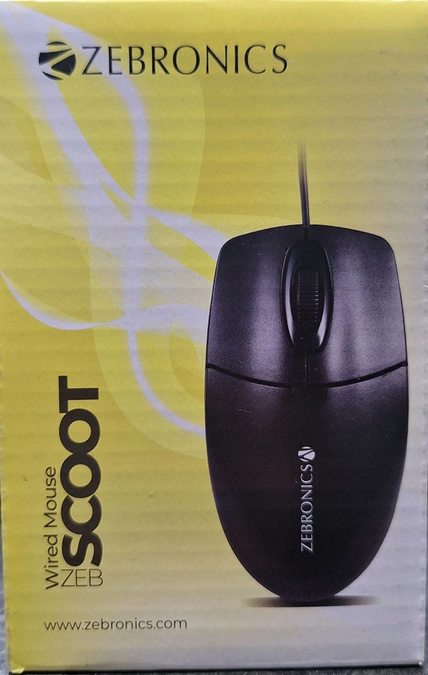 ZEBRONICS WIRED MOUSE ZEB SCOOT