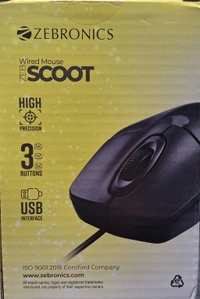 ZEBRONICS WIRED MOUSE ZEB SCOOT