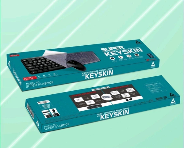 IVOOMI WIRED COMBO WITH KEYSKIN SUPER IV-KBM09