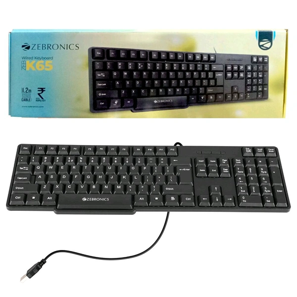 ZEBRONICS WIRED KEYBOARD ZEB-K65