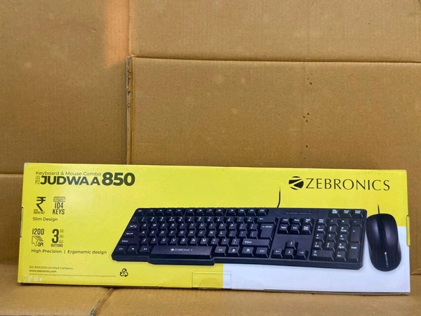 ZEBRONICS WIRED KEYBOARD + MOUSE COMBO JUDWAA-850