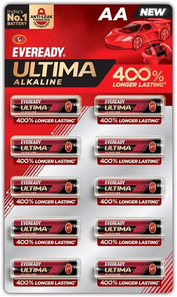 EVEREADY ULTIMA ALKALINE AA BATTERY (10PCS)