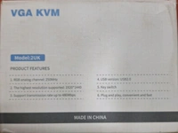 2 PORT VGA KVM MANUAL SWITCH