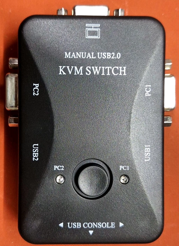 2 PORT VGA KVM MANUAL SWITCH