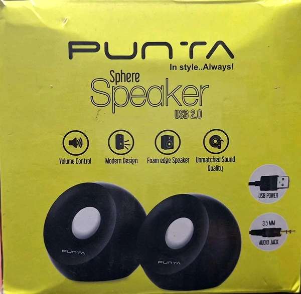PUNTA 2.0 MULTIMEDIA USB & AUX 4W*2 SPEAKER SPHERE