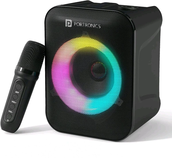 PORTRONICS APOLLO ONE BLUETOOTH SPEAKER WITH WIRELESS MIC 20W POR 2735