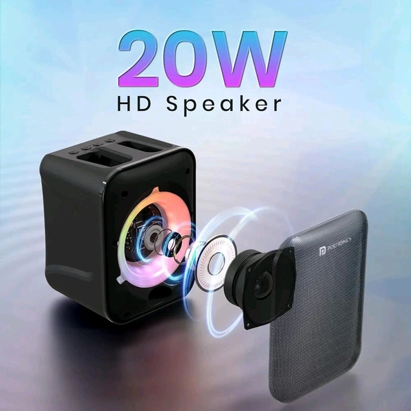 PORTRONICS APOLLO ONE BLUETOOTH SPEAKER WITH WIRELESS MIC 20W POR 2735