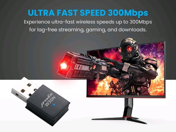 PRODOT WIRELESS WIFI 300Mbps W30N NANO USB DONGLE