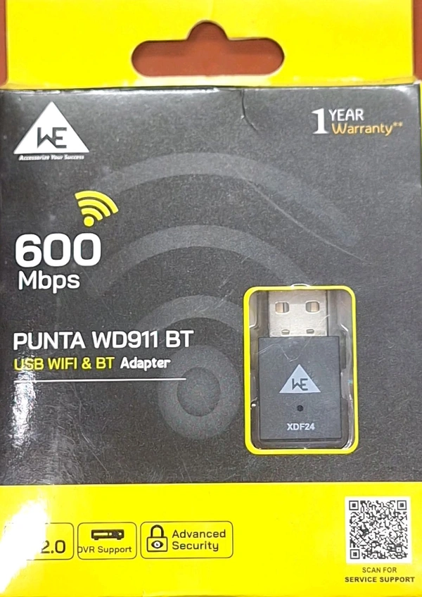 PUNTA WIRELESS WIFI & B.T 600MBPS USB ADAPTER WD911 BT