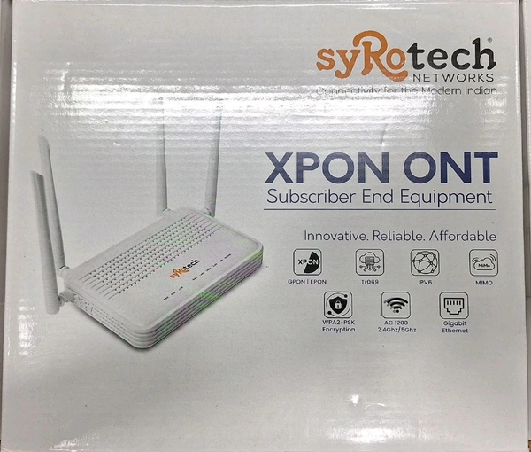 SYROTECH NETWORK DUAL BAND WIFI 2GE PORT ROUTER XPON ONT GPON-2010