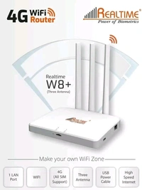 REALTIME WIFI ROUTER 4G LTE THREE ANTENA REALTIME W-8
