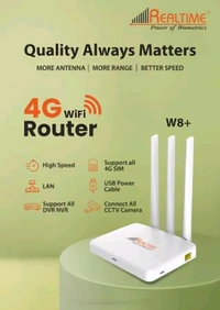 REALTIME WIFI ROUTER 4G LTE THREE ANTENA REALTIME W-8