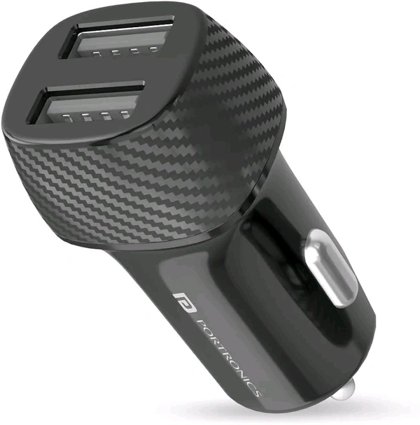 PORTRONICS CAR POWER 5 WITH DUAL OUTPUT TWO USB 12W POR 1345