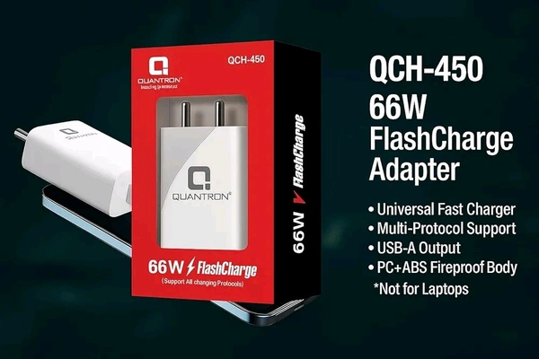 QUANTRON FAST MOBILE CHARGER USB PORT 66W QCH-450
